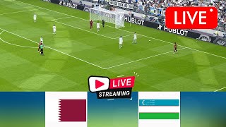 Live Qatar vs Uzbekistan  FIFA World Cup AFC Qualifiers 2024  Watch Live Today [upl. by Knick]