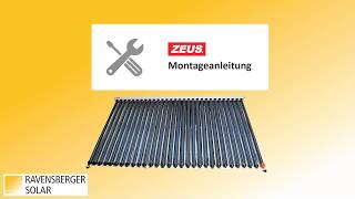 Montageanleitung Zeus Solarthermie Solarkollektoren Solarthermie Flachkollektor [upl. by Aehtna]