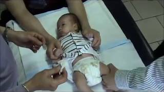 Baby Mason Looi getting first injection by Matu [upl. by Currey]