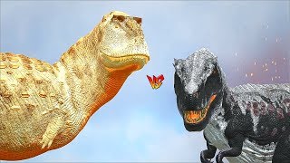 Ark Survival  EKRIXINATOSARUS vs ALPHA CARNOTREXBOSSES and more Ep375 [upl. by Darom]