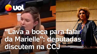 Chiquinho Brazão preso deputadas discutem em comissão Lava a boca para falar da Marielle [upl. by Suolekcin903]