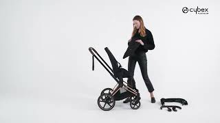 How to Attach the Seat Pack I PRIAM Stroller I CYBEX [upl. by Sille]