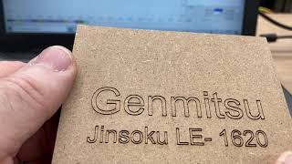 Review of Jinsoku 1620 Laser Engraver by Genmitsu [upl. by Mundy]