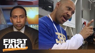 Stephen A Smith asks how LaVar Ball looks in wake of NCAA allegations  First Take  ESPN [upl. by Arihs]