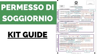 PERMESSO di SOGGIORNO KIT Compilation Guide  Come compilare modulo permesso di soggiorno 2024 [upl. by Raasch]