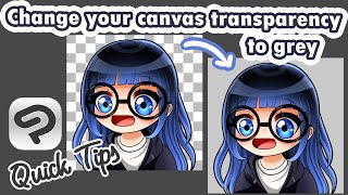 How to Make Your Transparent Canvas Grey Instead of Checkered in Clip Studio Paint  Quick Tips [upl. by Rehpotsrihc]