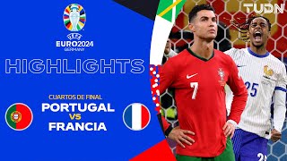 HIGHLIGHTS  Portugal vs Francia  UEFA EURO 2024  4tos  TUDN [upl. by Orose]