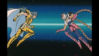 Saint Seiya  Ikki Phoenix vs Gemini no Saga  Galaxian Explosion version  Araki Cut  JapENG SUB [upl. by Maffei]