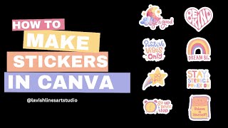 How to Make Stickers in CANVA Tutorial for Beginners [upl. by Prudence]