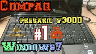 Instral Compaq Presario V3000 Core2 Memakai Windows7😉😉😉👍 [upl. by Erdnoid]