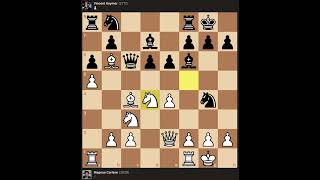 Magnus Carlsen vs Yiran Zhu chessgrandmaster chessman magnuscarlsen chessboard chesswizard [upl. by Novihc26]