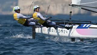 Olimpiadi Parigi Tita e Banti vincono loro nel Nacra 17 [upl. by Casilde38]