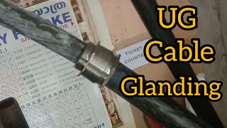 UG CABLE GLAND WORK  easy ug cable gland  maltivlogsmry [upl. by Rramo24]