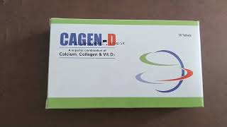 CagenD Tablet uses in urdu calcium collagenamp vitamin D3 effects and benifits bone pain [upl. by Haraj742]