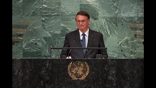 DISCURSO COMPLETO Bolsonaro na ONU 2022  77ª Assembleia Geral das Nações Unidas [upl. by Eniruam]