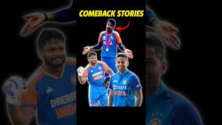 Comeback Stories 🔥 FTHardikSanjuSuryakumar [upl. by Saber]