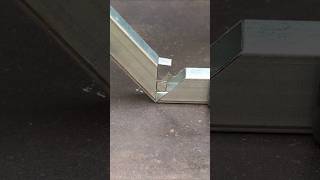 Amazing 90 degree joint without welding cuttingskills welding metal ironwelding [upl. by Tereb]