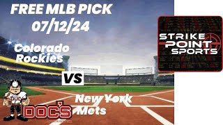 MLB Picks and Predictions  Colorado Rockies vs New York Mets 71224 Free Best Bets amp Odds [upl. by Alad857]