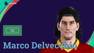 Marco Delvecchio  PES Clasico Face Bodyamp Stats [upl. by Yhtommit222]