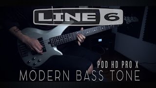 LINE 6 POD HD PRO X  MODERN BASS TONE Link [upl. by Dianna]