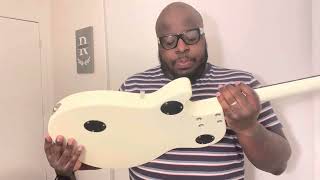 Gretsch G2210 Streamliner Junior Jet Club Guitar  Vintage White UNBOXING [upl. by Oidivo]