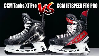 CCM Tacks XF Pro vs Jetspeed FT6 Pro skates hockey skates review  Which is better [upl. by Azmah]