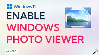 Enable Windows Photo Viewer in Windows 11 [upl. by Uhn691]