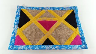 Best Doormat Making Idea  Doormat Making with Old Clothes amp Jute Bags  Doormat Design doormat [upl. by Lias359]