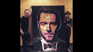 Ronan Keating painting by Corinne Sutter [upl. by Chrissie885]