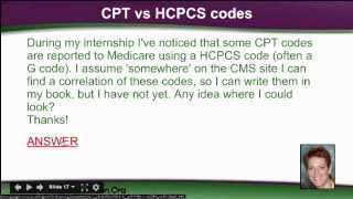 CPT vs HCPCS Codes Medical Coding [upl. by Cadman]