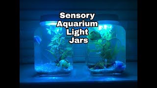 Chloes Sensory Corner  DIY Aquarium Sensory Fish Tank Jars BampM [upl. by Kerad391]