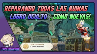 REPARANDO TODAS LAS RUINAS Logro OCULTO ¡Como Nuevas 44 Genshin Impact Español [upl. by Errick]