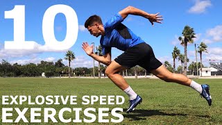 10 Explosive Speed Exercises  No EquipmentBodyweight Training You Can Do Anywhere [upl. by Aneleve]