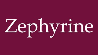 How to Pronounce Zephyrine Correctly in German [upl. by Arnaldo520]