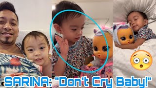 Baby Sarina GANITO Ang Reaction Sa Umiiyak Niyang Baby Doll Jhong Hilario Daughter [upl. by Eiro778]