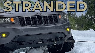 Stranded On A Snowy Mountain In My Jeep Grand Cherokee [upl. by Anawek]