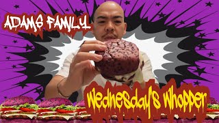 I Tried the Adams Family Wednesday Whopper Burger Is It Really That Good [upl. by Connolly]