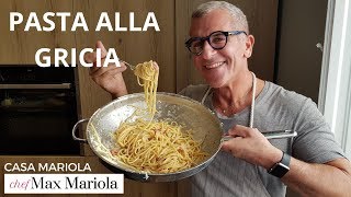 PASTA ALLA GRICIA Ricetta originale  Chef Max Mariola [upl. by Ulyram]