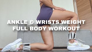 ANKLE amp WRISTS WEIGHTS  full body workout  20 min  sculpt and tone [upl. by Helene]