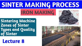 Sinter Making Process ironmaking metallurgy [upl. by Keg]