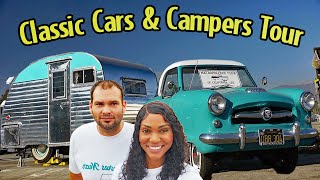 Touring CLASSIC cars and campers at the 2023 Vintage RV amp Trailer fun fall rally [upl. by Alessandra]