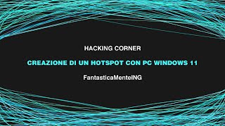 Crea un hotspot con PC Windows 11 [upl. by Luciano771]