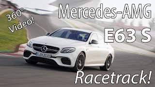 360° Tracktest 2016 MercedesAMG E63 S 4MATIC W213 Fahrbericht und Review [upl. by Ardnusal]