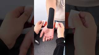 Kinesiology tape for wrist [upl. by Saticilef299]