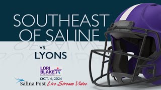 Southeast of Saline Football vs Lyons 100424 [upl. by Atteoj]