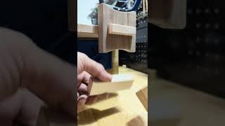 Testing the peg fit of this locked mortise amp tenon joint woodworking [upl. by Silvan822]