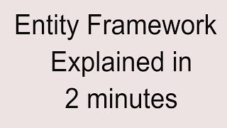 Entity Framework  What is Entity Framework  Entity Framework in MVC [upl. by Aihsem]