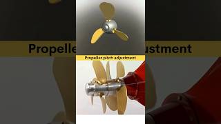 Boat propeller pitch adjustment 😌✅ mechanism boatdesign propeller cadcam 3dvisualization 3d [upl. by Robet]