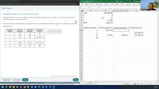 Completing a few rows of an amortization table [upl. by Edgell574]