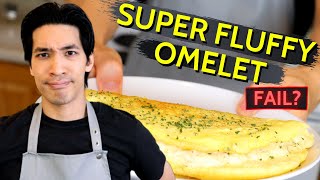 Trying Buzzfeed Tasty SUPER FLUFFY OMELETTE Recipe at Home  Home Cook Makes Egg Soufflé Omelette [upl. by Miharbi188]